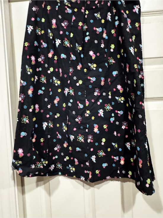 Christopher & Banks Dresses & Skirts - Christopher & Banks Black A-Line Skirt with Pink, Blue, Yellow Floral Print